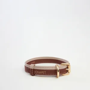 Dual Collar - Stone & Brown, M